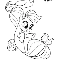 free printable my little pony applejack coloring page
