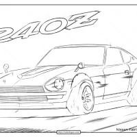 Free Printable Nissan 240Z Fairlady Coloring Page 31 free printable nissan 240z fairlady coloring page