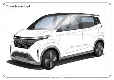Free Printable Nissan IMk Concept Pdf Coloring Page
