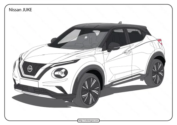 Free Printable Nissan Juke Pdf Coloring Page 1 free printable nissan juke pdf coloring page