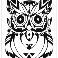 Free Printable Owl Animal Coloring Page - 002 34 free printable owl coloring page 002