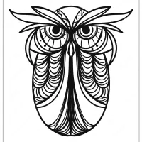 Free Printable Owl Animal Coloring Page - 007 32 free printable owl coloring page 007