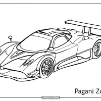 Free Printable Pagani Zonda Pdf Coloring Page 19 free printable pagani zonda pdf coloring page
