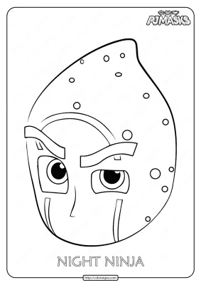 Free Printable PJ Masks Night Ninja Coloring Pages