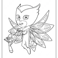 free printable pj masks owlette coloring pages