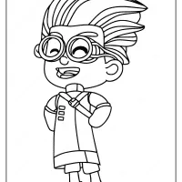free printable pj masks romeo coloring pages