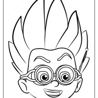 free printable pj masks romeo mask coloring page