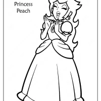 Free Printable Princess Peach Pdf Coloring Page 43 free printable princess peach pdf coloring page