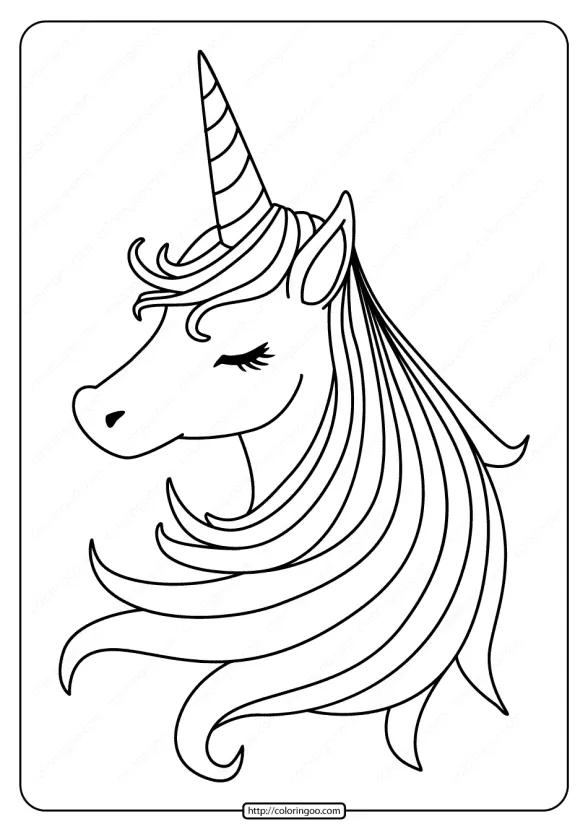 Free Printable Sleeping Unicorn Pdf Coloring Page 1 free printable sleeping unicorn pdf coloring page