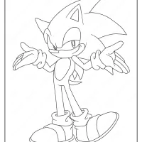 free printable sonic the hedgehog drawing page