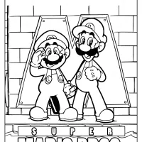 Free Printable Super Mario Bros Coloring Page 41 free printable super mario bros coloring page