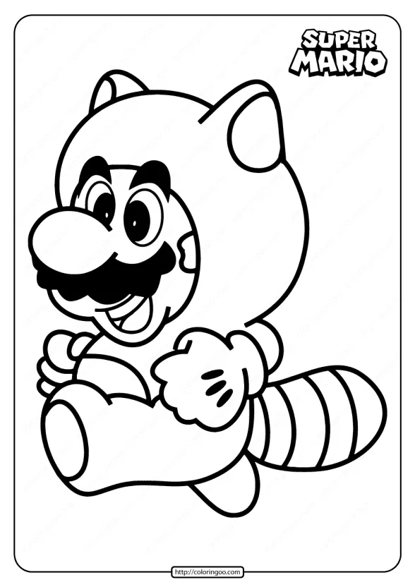 Free Printable Super Mario Coloring Page 1 free printable super mario coloring page