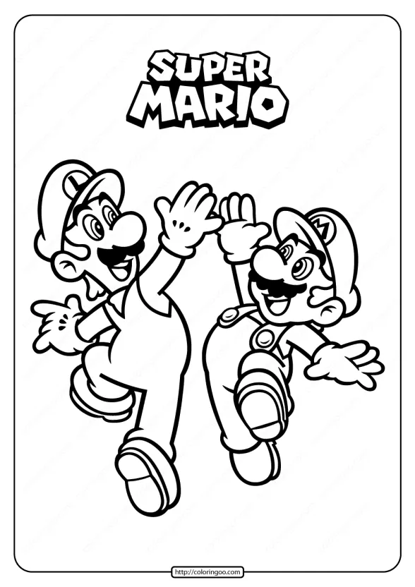 Free Printable Super Mario Pdf Coloring Pages 1 free printable super mario pdf coloring pages