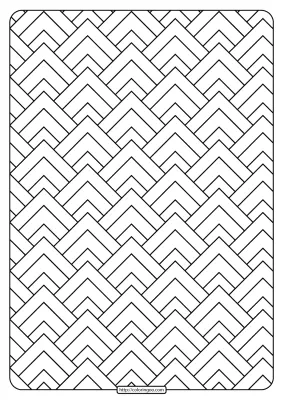 Free Printable Triangular Shapes Pdf Coloring Page