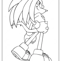 knuckles the echidna sonic pdf coloring pages