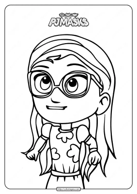 PJ Masks Owlette Amaya Printable Coloring Page