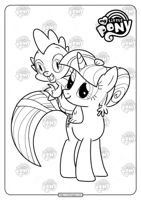 Printable MLP Twilight Sparkle PDF Coloring Pages