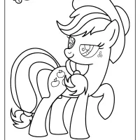 printable my little pony applejack pdf coloring pages