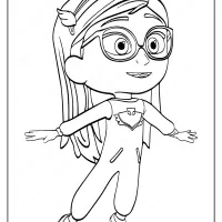 printable pj masks owlette amaya coloring pages
