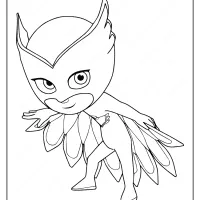 printable pj masks owlette pdf coloring page