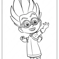 printable pj masks romeo pdf coloring page