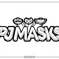 Printable Pj Masks Logo Black and White Pdf Outline 6 printable pjmasks logo black and white pdf outline