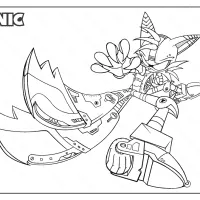 printable sonic miles tails prower coloring page