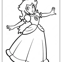 Free Printable Super Princess Peach Coloring Page 39 printable super mario princess peach coloring page