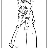 Printable Super Princess Peach Pdf Coloring Page 27 printable super mario princess peach pdf coloring