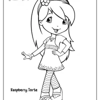 raspberry torte printable coloring pages