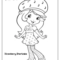strawberry shortcake printable coloring pages