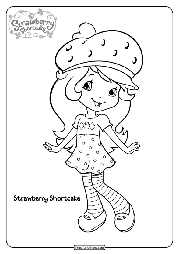 Strawberry Shortcake Printable Coloring Pages 1 strawberry shortcake printable coloring pages