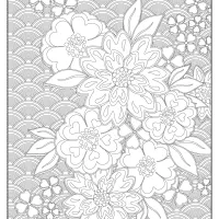 Free Printable Flower Pattern Coloring Page 10