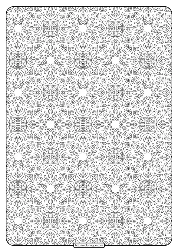 Free Printable Mandala Pattern Coloring Page 37 1 Free Printable Mandala Pattern Coloring Page 37