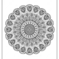 Free Printable Mandala Pattern Coloring Page 39
