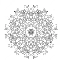 Free Printable Mandala Pattern Coloring Page 40