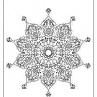 Free Printable Mandala Pattern Coloring Page 41