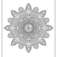 Free Printable Mandala Pattern Coloring Page 42