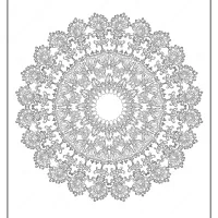 Free Printable Mandala Pattern Coloring Page 44