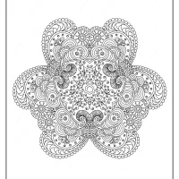 Free Printable Mandala Pattern Coloring Page 45