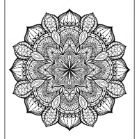 Free Printable Mandala Pattern Coloring Page 46