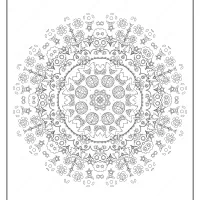 Free Printable Mandala Pattern Coloring Page 49