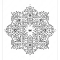 Free Printable Mandala Pattern Coloring Page 50