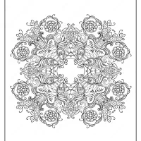 Free Printable Mandala Pattern Coloring Page 51