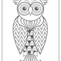 Free Printable Owl Pdf Animals Coloring Page 010