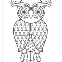 Free Printable Owl Pdf Animals Coloring Page 011