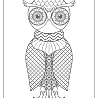 Free Printable Owl Pdf Animals Coloring Page 013