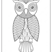 Free Printable Owl Pdf Animals Coloring Page 014
