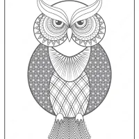 Free Printable Owl Pdf Animals Coloring Page 015