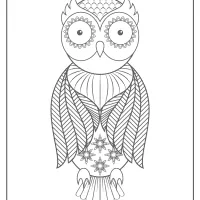 Free Printable Owl Pdf Animals Coloring Page 016